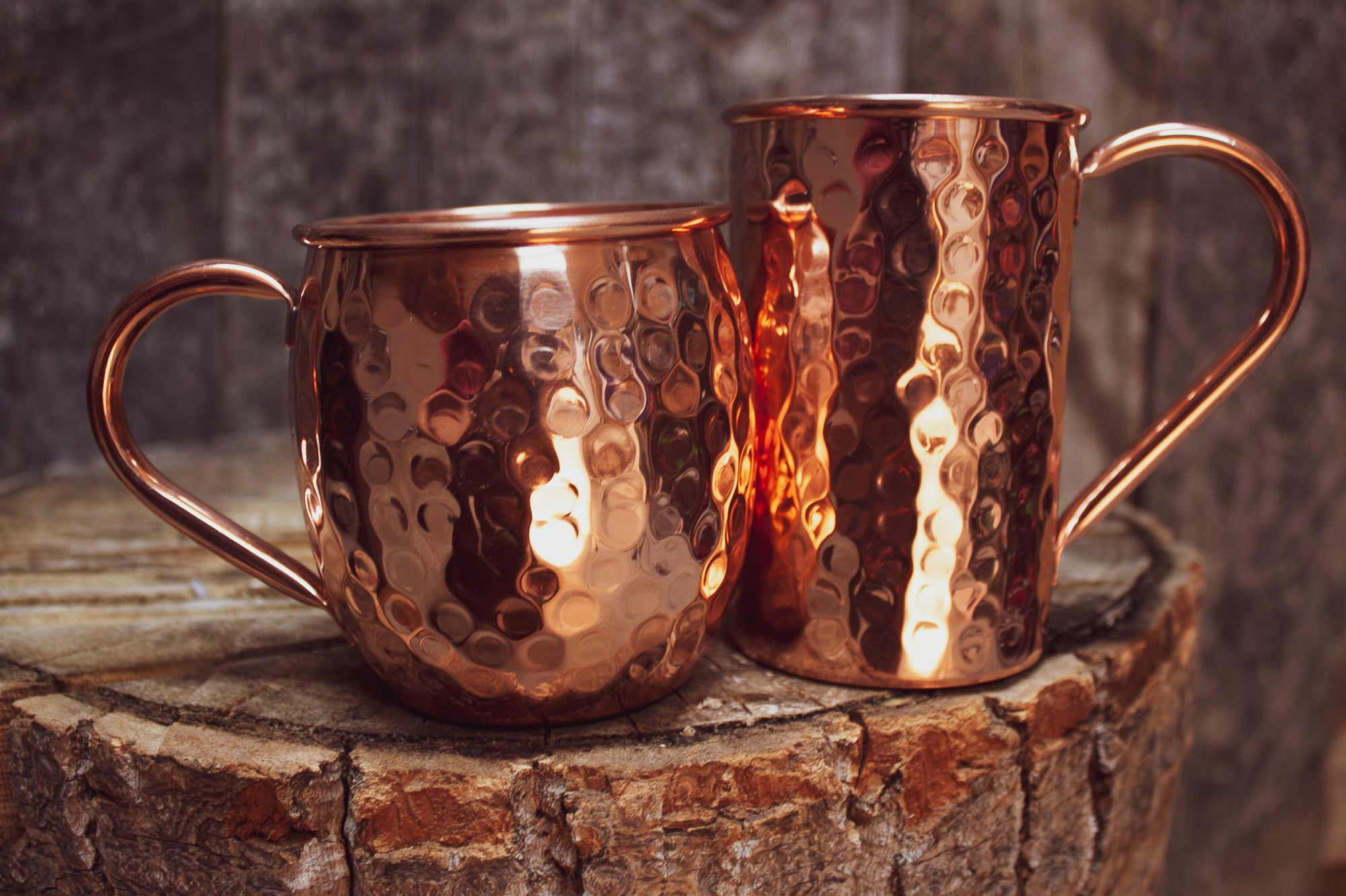 Pure Solid Copper Mugs 16oz Drinking Cup 